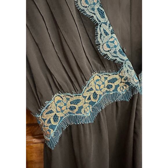 Amazing y2k Herve Leger Chiffon and Lace Shirt - Size 12/Womens Large - Picture 4 of 5